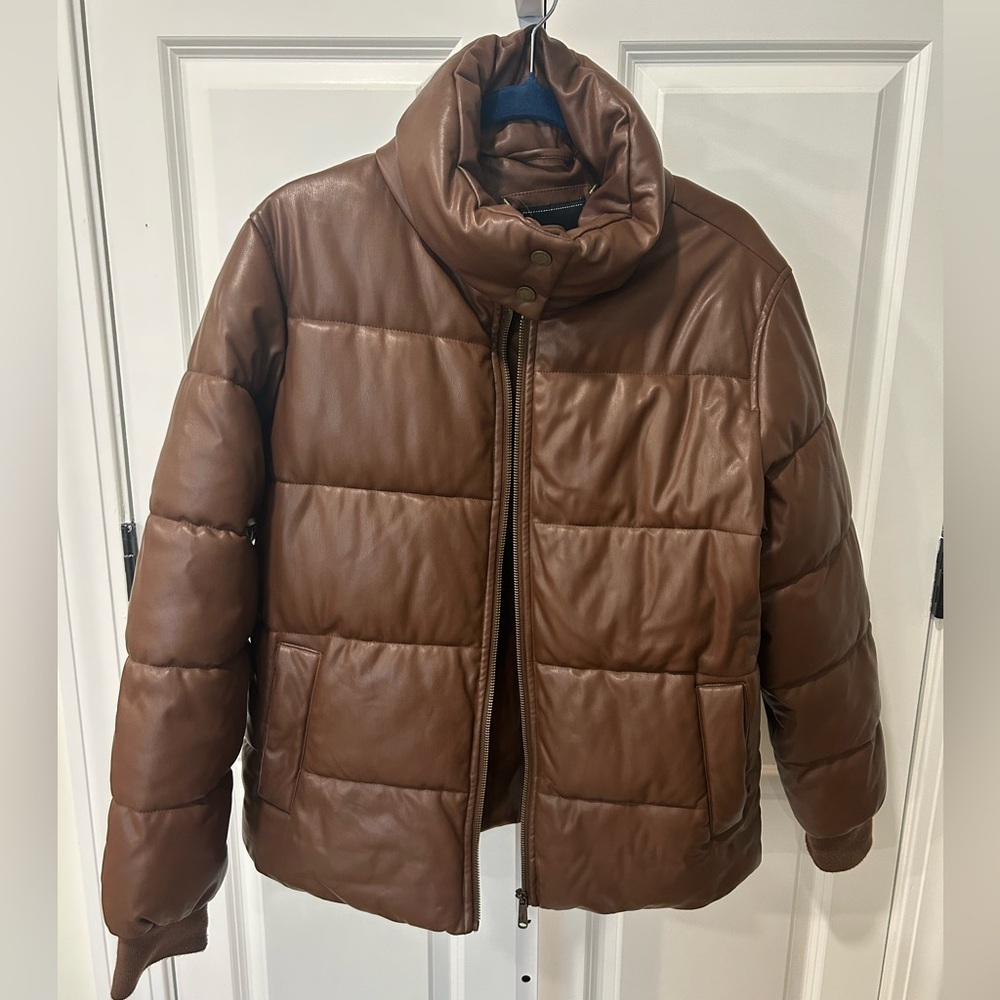 Sam Edelman Brown Bomber Jacket - Picture 2 of 4